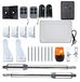 Kit de motorisation de portail, 2x40 Watt, adapté aux portails jusqu'à 2,5 mètres de large et 200 kg, avec fonctions intelligentes