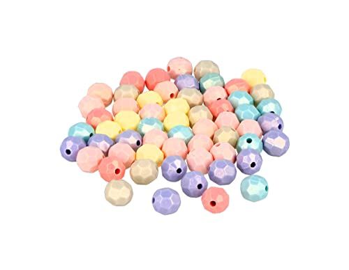 INNSPIRO Facetgeslepen kunststof kralen - Pastelkleuren - 8 mm - 750 stuks