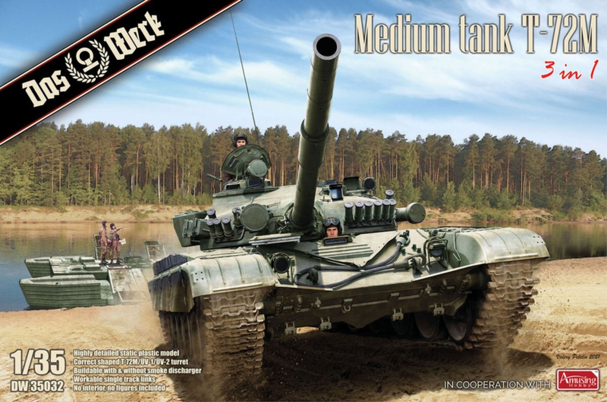 Das Werk Medium tank T-72M 3 in 1