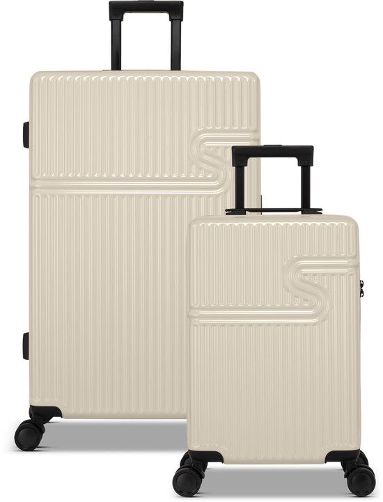 SUITSUIT Signature Kofferset 2 delig - Whisper White - Reiskoffer set met TSA slot