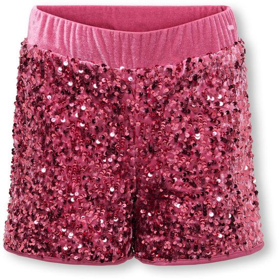 Only KIDS ONLY Shorts KOGCONFIDENCE Rose Wine Glitter Polyester 80% Elastaan 5% Polyester 15%