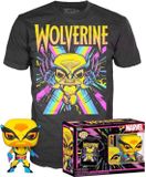 Marvel Funko The X-Men Figurine de collection & T-shirt Set - S - POP! & Tee Box Wolverine Blacklight Noir