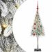 vidaXL Kerstboom Wit 120 cm PE en Staal
