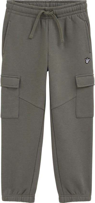 WE Fashion Jongens regular fit joggingsbroek met cargozakken