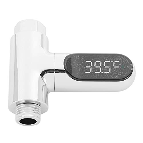 Mengmen LED Display Thuis Water Douche Thermometer Flow Zelfopwekkende Elektriciteit Water Temperatuur Meter Monitor voor