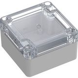TRU COMPONENTS 6U07080804437 TC-13865052 Boîtier industriel 75 x 75 x 45 ABS, Polycarbonate Gris clair 1 pièce(s)