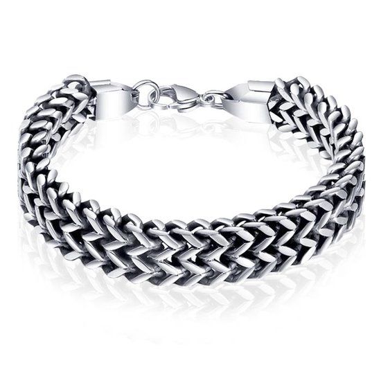 Mendes Edelstaal Schakel armband Heren - 21cm
