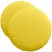 Coussin de siège 2 pièces jaune clair Ø50 x 19 cm tissu