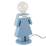 Pantone by Homemania 7002-5024-KZPN Homemania tafellamp, nachtkastje, blauw, wit, zwart, hout, 15 x 16 x 26 cm, 1 x E27, max. 100 W