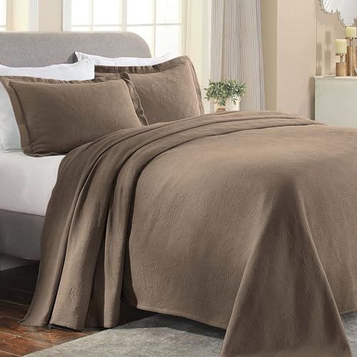 Superior Sprei Katoen Taupe Full