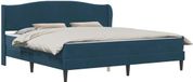 vidaXL Bedframe met hoofdeinde Blauw 180 x 200 cm Fluweel