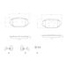 BREMBO Kit de plaquettes de frein, frein à disque P 61 142