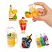 6-pack vruchtensap koelkastmagneten 3D hars magneet koelkast stickers champagne flesopener sapbeker wijnglas voor koelkasten, whiteboards, kaarten en andere magnetische voorwerpen