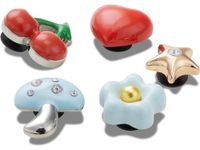 Crocs Jibbitz bedels, gezwollen metalen 5 Pack