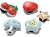 Crocs Jibbitz bedels, gezwollen metalen 5 Pack