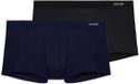 HOM Heren retro short / pant 2 pack Modal clean cut donkerblauw / zwart XXL
