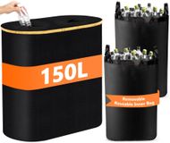 Poubelle de recyclage pour bouteilles et canettes 95L
