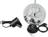 EUROLITE Discobal set met motor en led spot - Spiegelbol - Discobol 20cm
