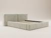 Vente-unique Bed met opbergruimte stof beige 140 x 190 cm
