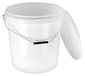 BenBow Seau avec couvercle 30L x20 blanc