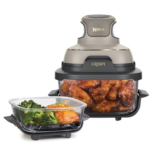 Ninja CRISPi Draagbare Airfryer, 3,8 L, 4-in-1, Steengouden kleur FN101EUSTGD