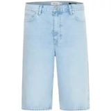 Solid Denim Shorts XL Lichtblauw Katoen Regular Fit Mannen Casual