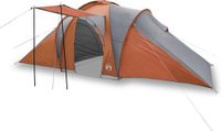 vidaXL Koepeltent 6-persoons waterdicht grijs en oranje