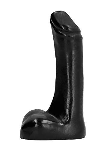 All Black Prism X-man AB32 Hermann - Snuizige kleine dildo in penisvorm - Zwart - 9 cm