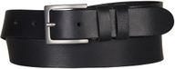 Petrol Industries Heren Leren Riem - 3,5 cm breed - Zwart