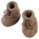 Engel Natur Chaussons Loup Polaire Noyer Mélangé