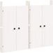 Meppel Portes De Cuisine D'Extérieur 2 Pcs Blanc Bois De Pin Massif