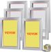Vevor 6 Stuks Aluminium Schermframe Zeefdrukpers 10" X 14", Zeefdrukmachine-Accessoires 110 Mesh, Zuurbestendig en Niet-Vervormbaar voor Kussensloop, Stof, Papier, Kopieerpapier, enz