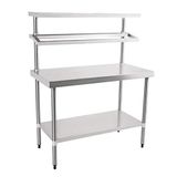 Vogue Chefs Prep Station Roestvrij staal Heavy Duty Commerciële 1500X1200X600