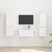 Maison Exclusive Meuble TV exclusif - Ensemble de 5 pièces, blanc, en panneaux de particules