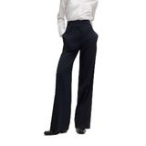 HUGO BOSS Himia High Waist Wool Blend Straight Leg Trousers
