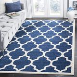Safavieh Tapijt, polypropyleen, 120 x 180 cm, marineblauw/beige