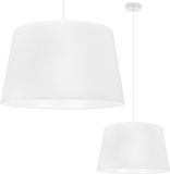 LIGHT HOME LH GAJA Hanglamp Kegel Wit - 1 platte, witte lampenkap, 44 cm