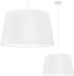 LIGHT HOME LH GAJA Hanglamp Kegel Wit - 1 platte, witte lampenkap, 44 cm
