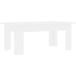Table basse table de salon table de café 100x60x42 cm bois d'ingénierie blanc