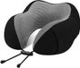 Unyqoos® Coussin de nuque (mousse à mémoire de forme) – coussin de voyage ergonomique 360°, housse respirante et résistante à la transpiration, léger et sac de rangement inclus, convient pour avion, voiture et usage domestique