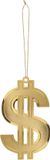 Boland - Ketting Big dollar - Volwassenen - Unisex - Goud