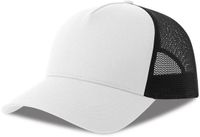 Atlantis Headwear Rapper Cotton-S Cap AT535 - White/Black - One size