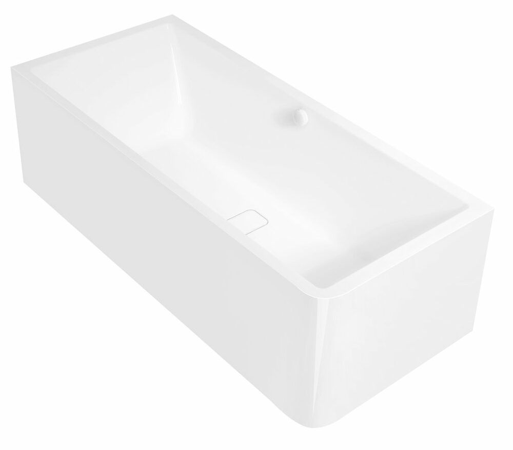 Polysan Marlene Monolith Rechthoekig Bad Links 165x75 cm Wit