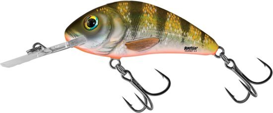 - Salmo Rattlin Hornet Floating Plug Yellow Holo Perch 4.5cm