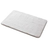 Gedy Fuzzy Badmat, 60 x 40 cm, wit