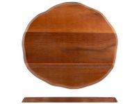 H&H Lifestyle Keukensnijplank Ovaal Hout 27 x 30 cm