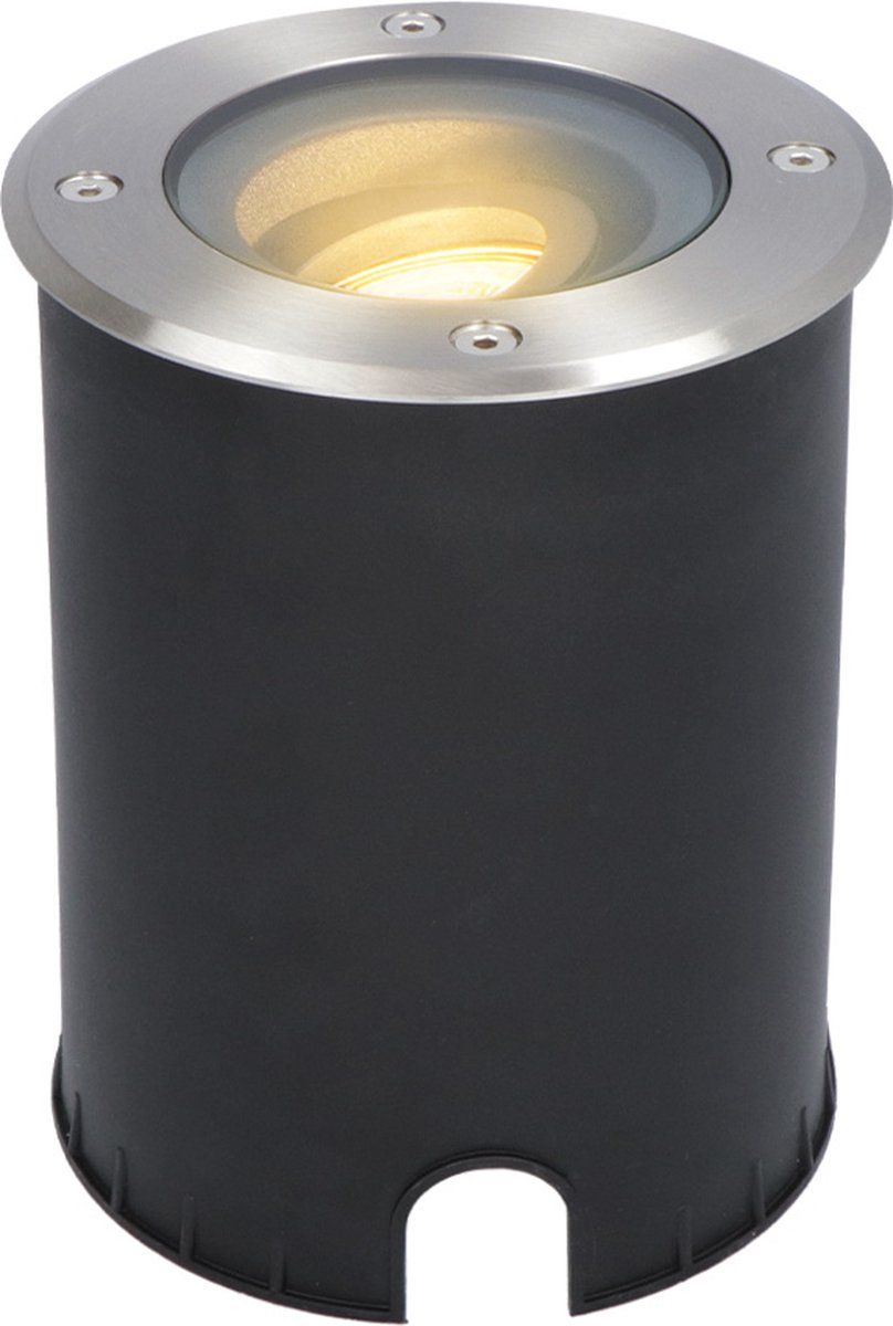 HOFTRONIC Lilly LED Ground Spot - Dimmable - Tiltable - Drive-over - Round - Stainless Steel - 2700K - 5 Watt - IP67 Waterproof