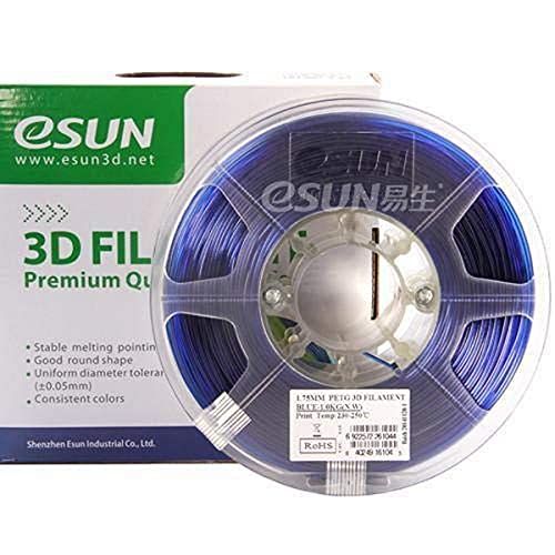ESUN PETG filament 1,75 mm Transparant Blauw 1 kg - 6922572261044
