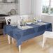 Bonamaison Tafelkleed, Anti-Mold, Sneldrogend, Waterdicht, 100% Polyester Tafellaken, Blauw, 140 x 160 Cm