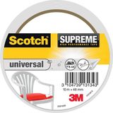 Scotch® SUPREME™ ruban de réparation, 4101W10, Blanc, 10 m x 48 mm, 1 rouleau